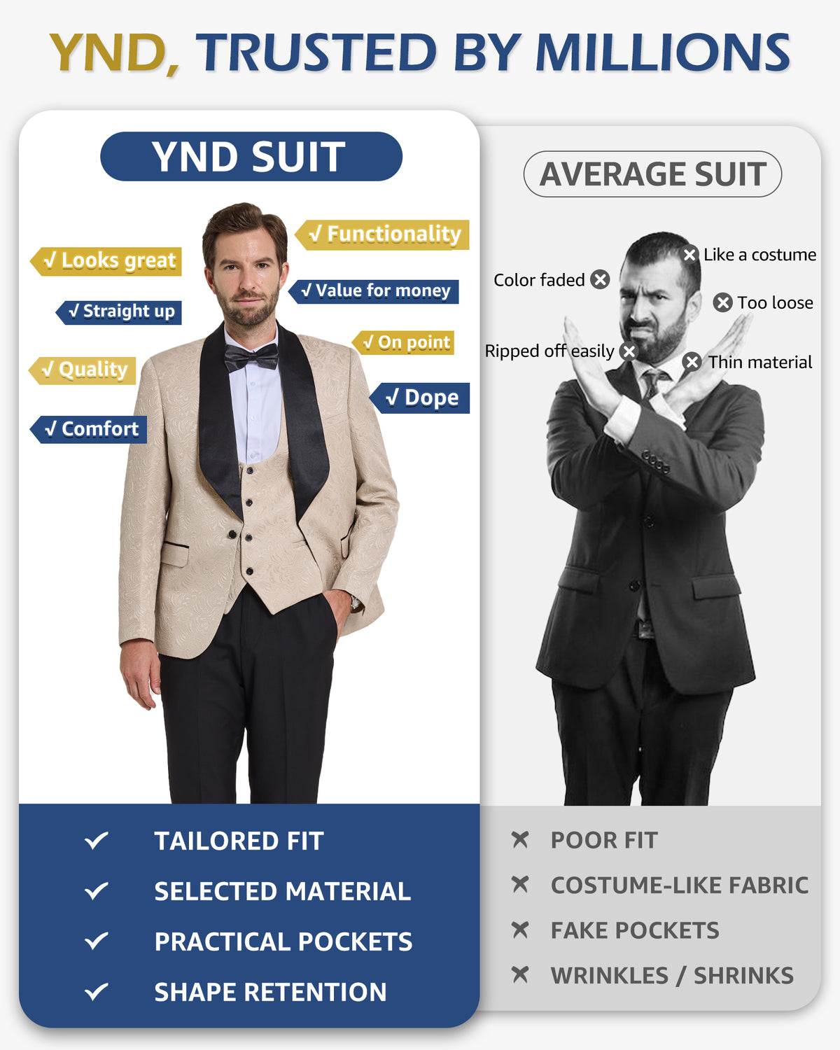 one-button jacquard tuxedo jacket, matching vest, and pants