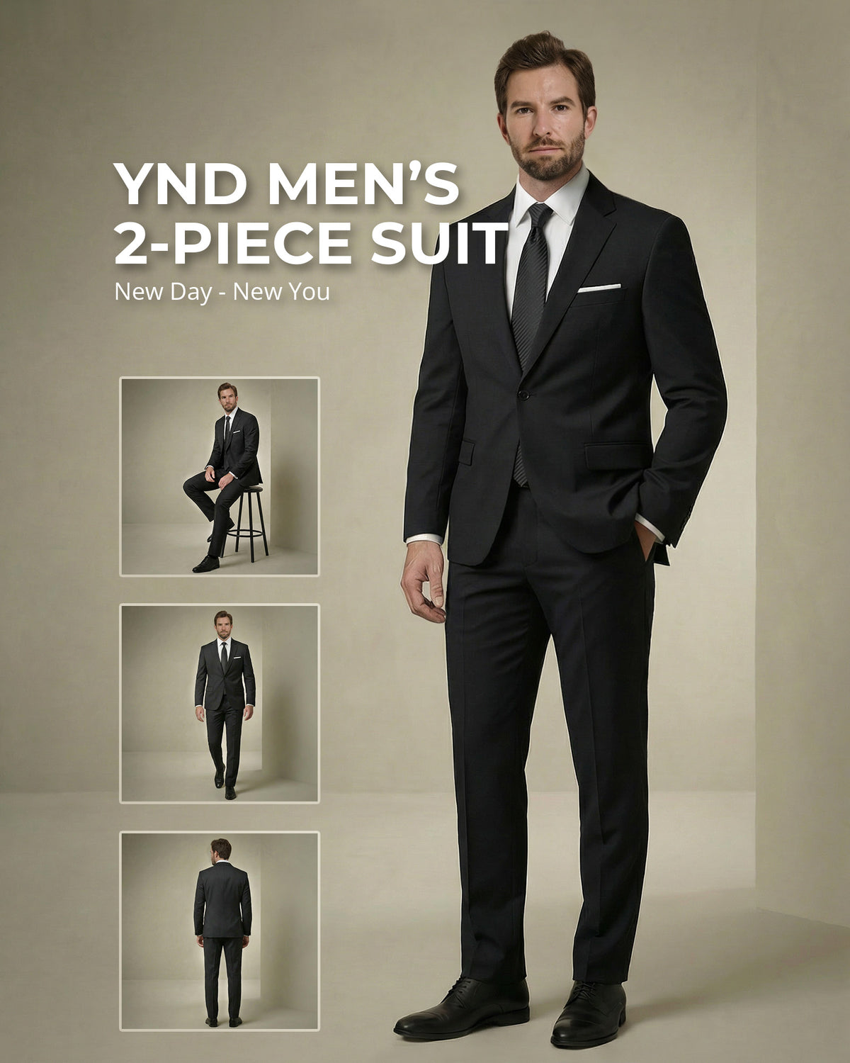 one-button suit jacket paired with a pair of pants
