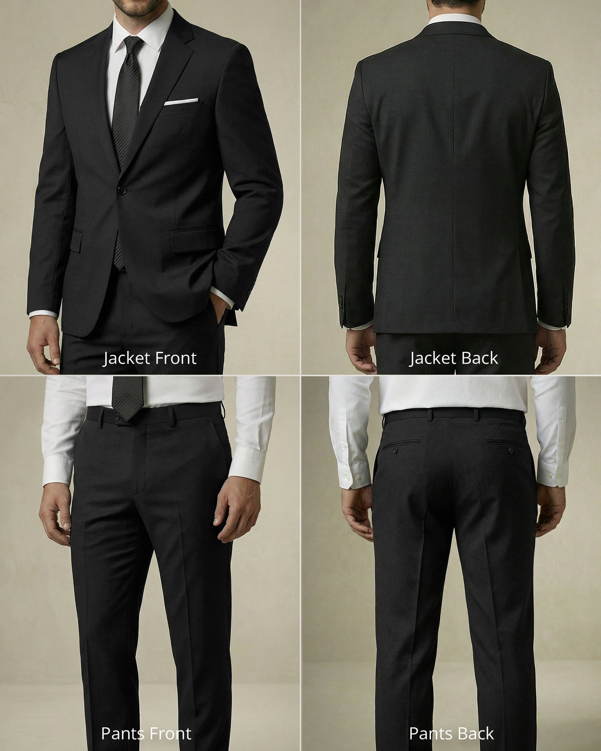 one-button suit jacket paired with a pair of pants