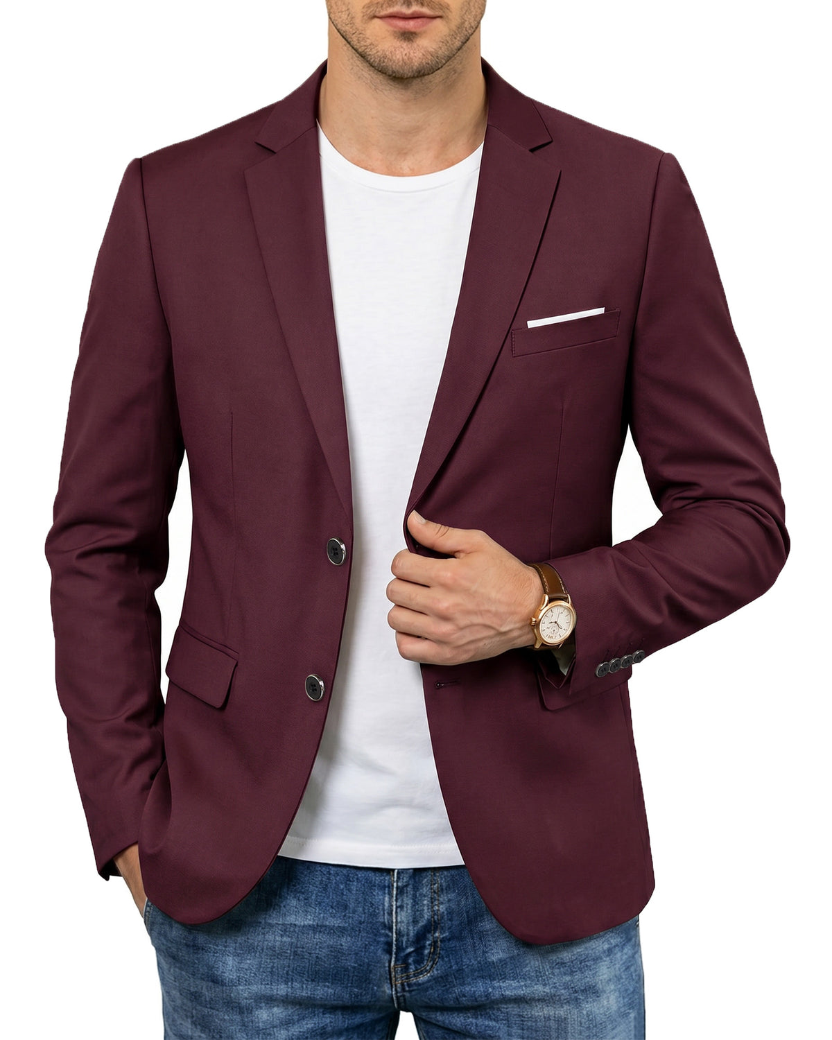two-button suit jacket
