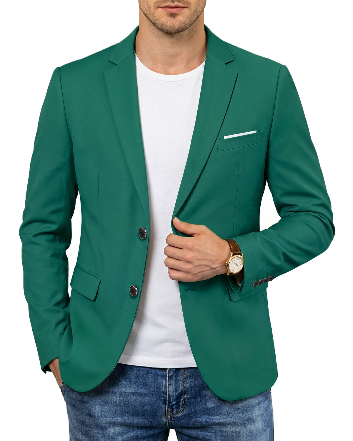 two-button suit jacket