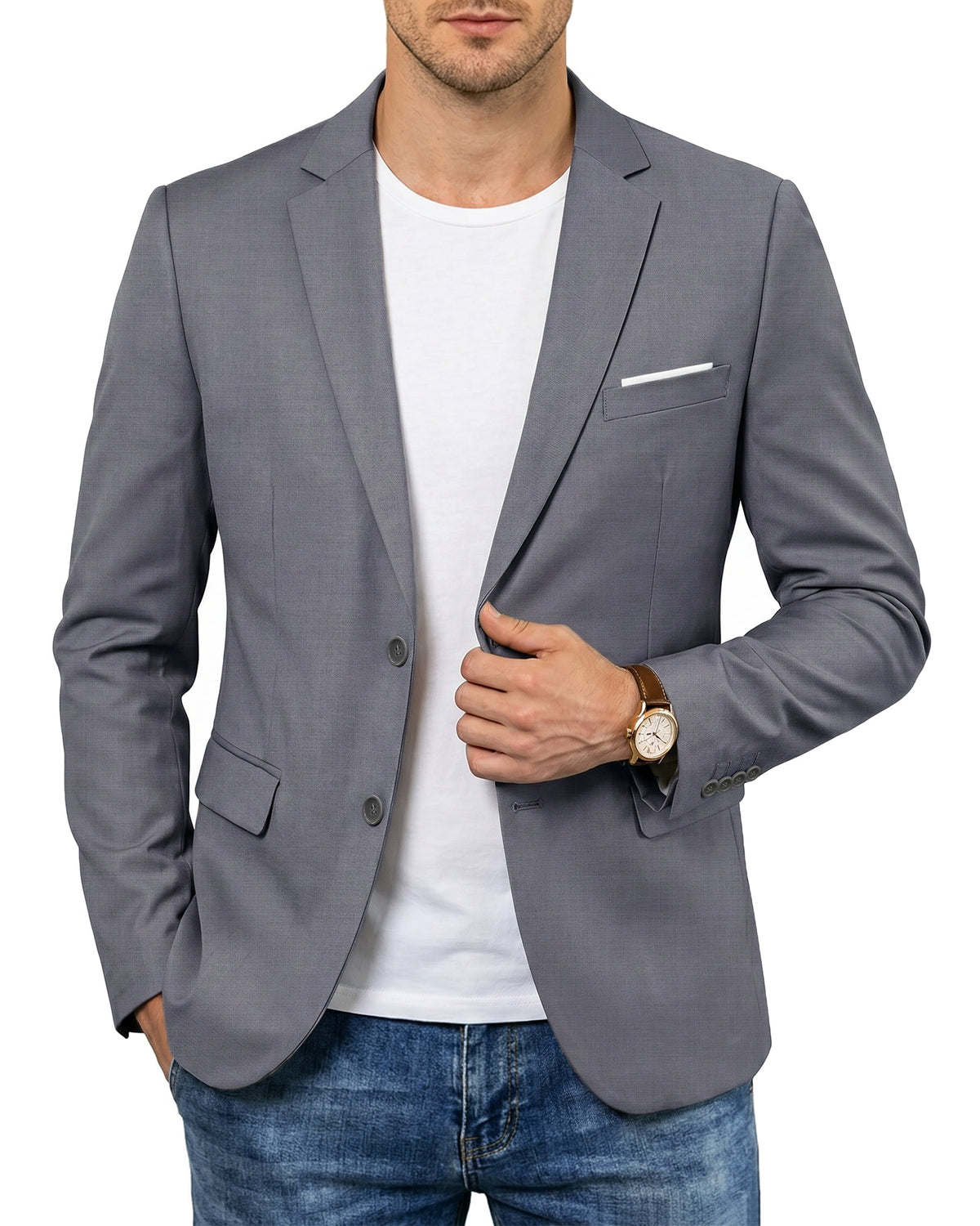 two-button suit jacket