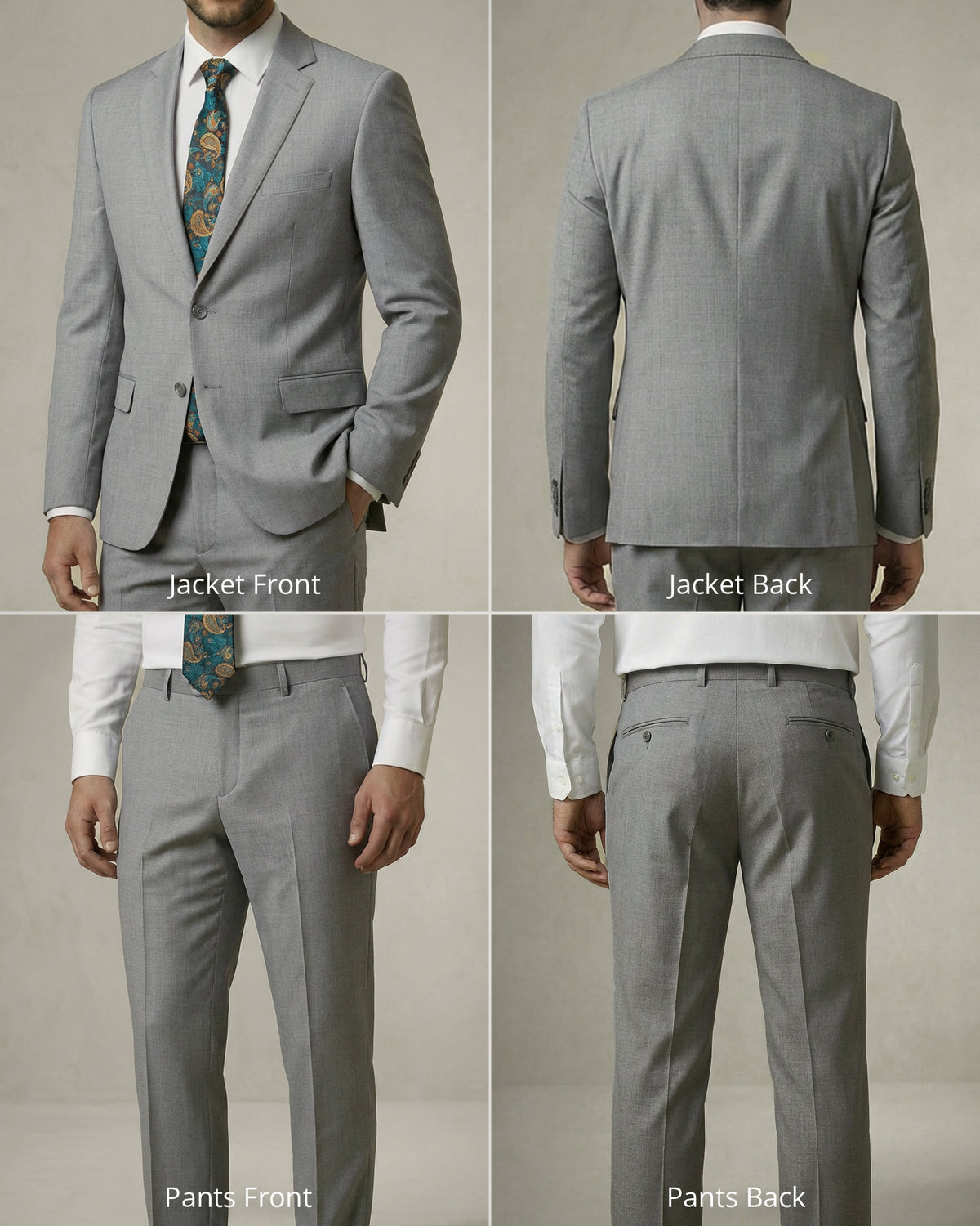  2-piece suit (jacket + trousers)