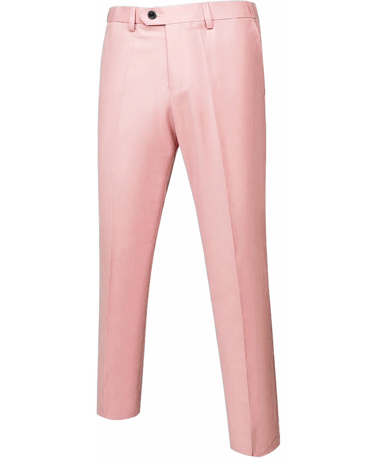 two-button suit jacket with a matching vest and pants