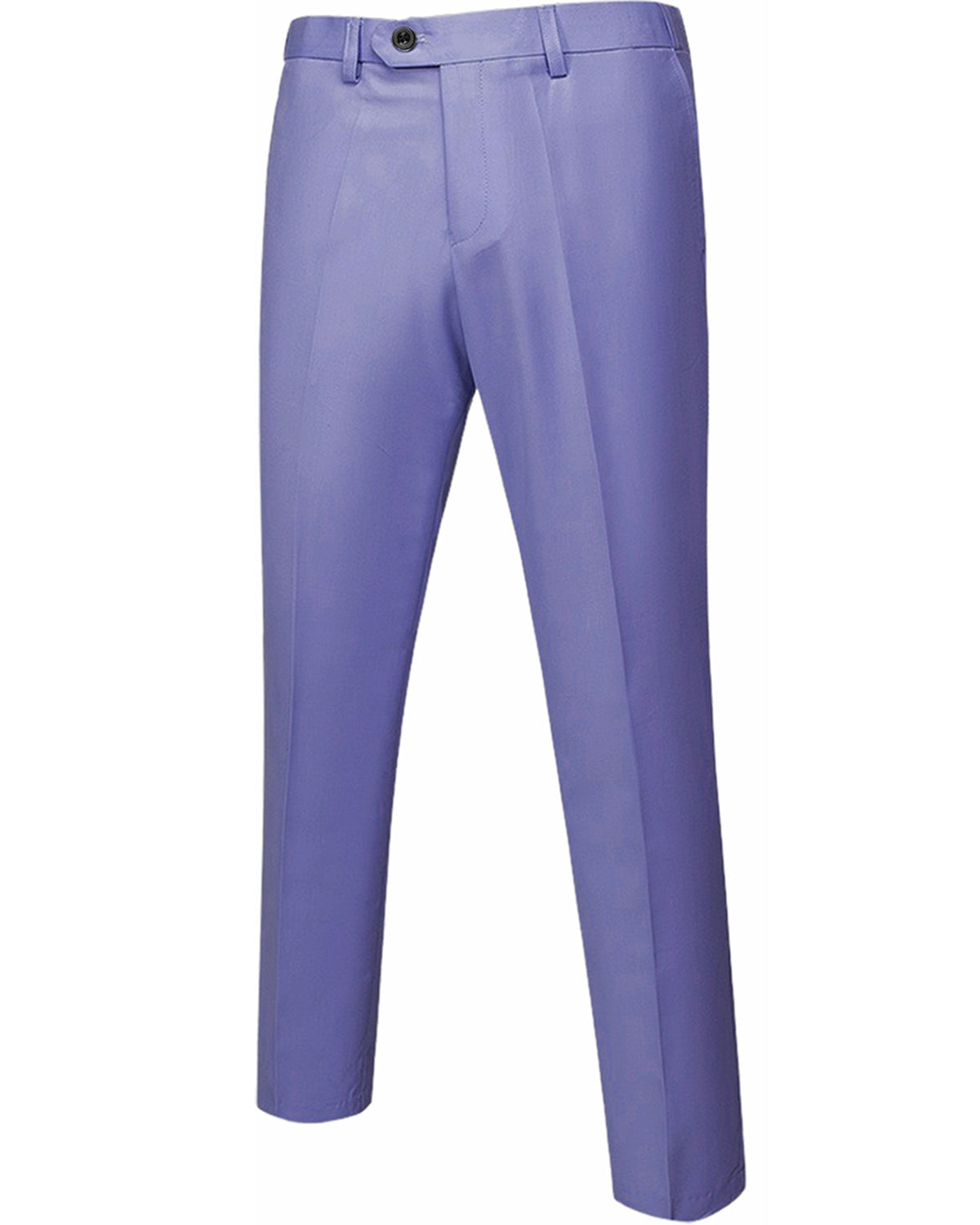 two-button suit jacket with a matching vest and pants