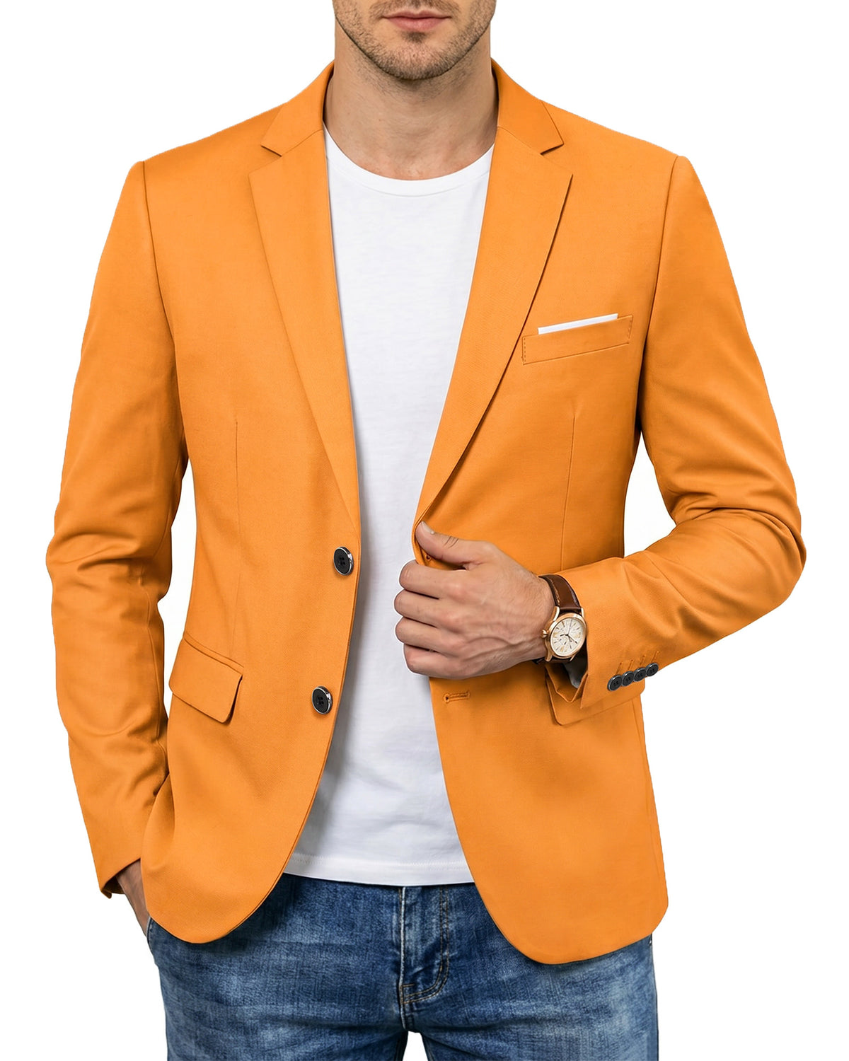 two-button suit jacket
