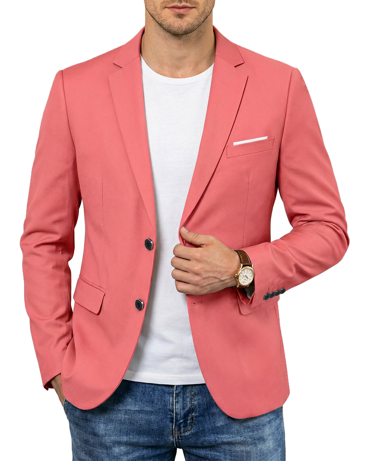 two-button suit jacket