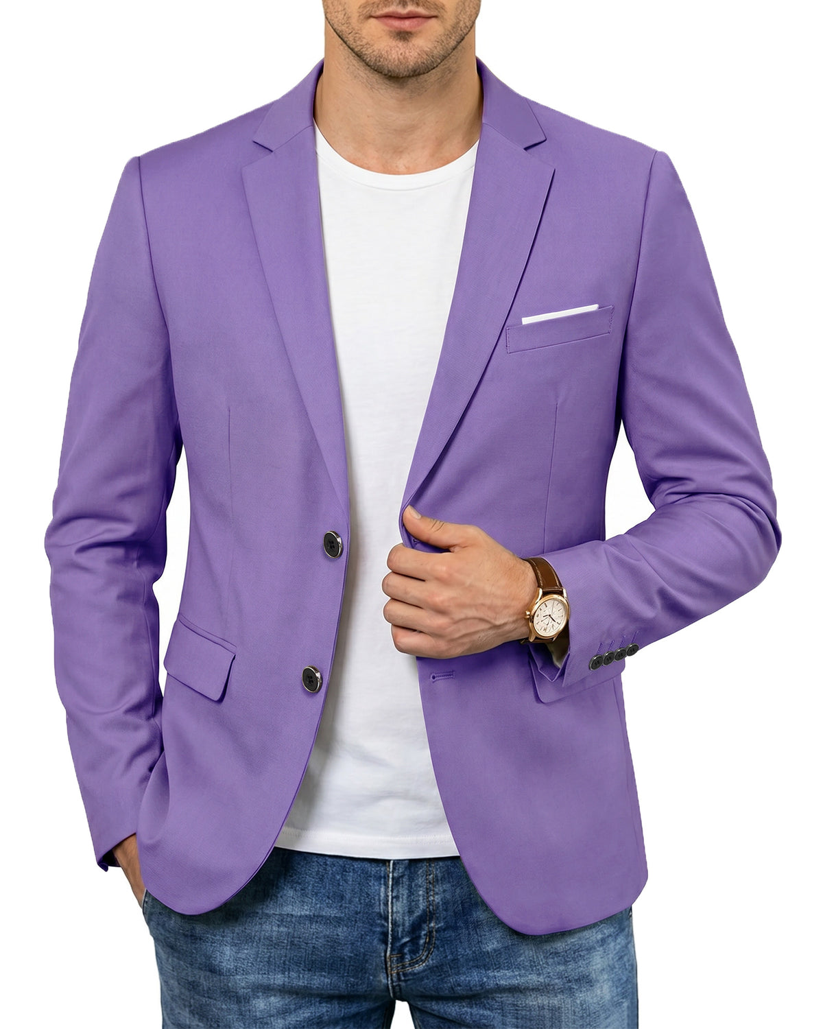 two-button suit jacket