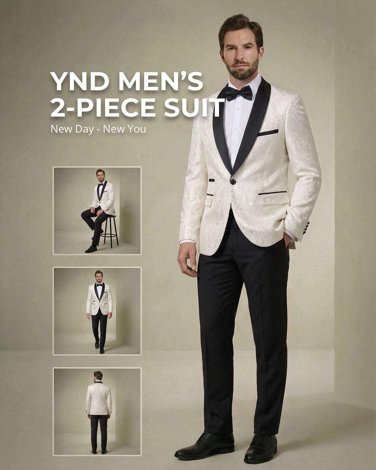  one-button shawl lapel floral jacket, and matching pants