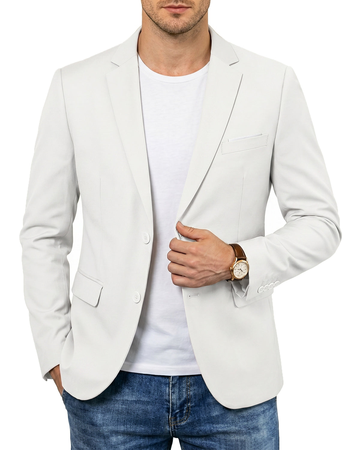 two-button suit jacket