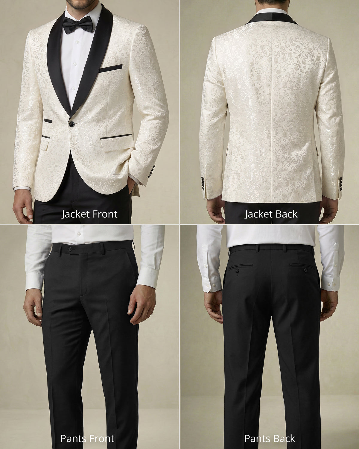  one-button shawl lapel floral jacket, and matching pants