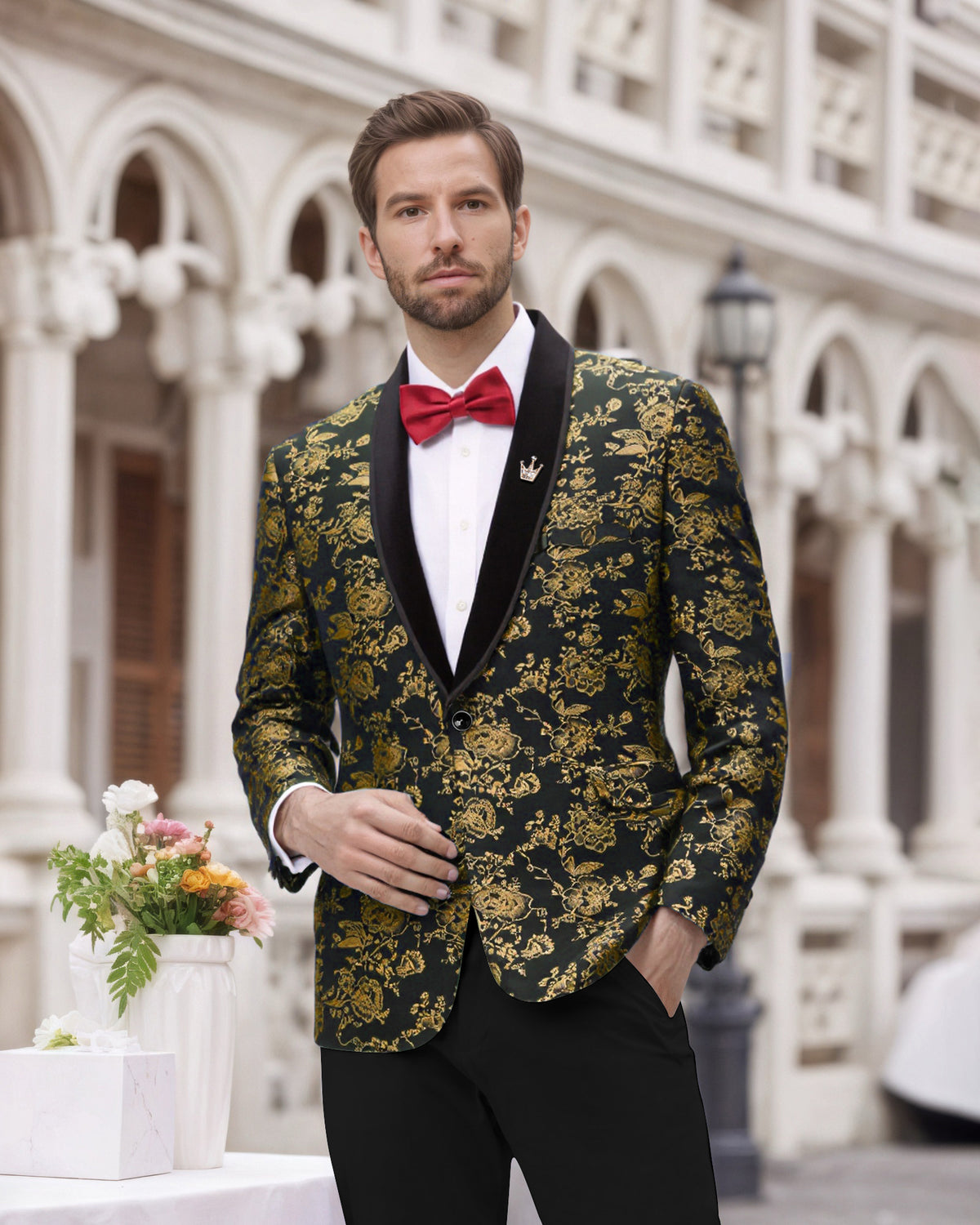 One Button Casual Slim Fit Blazer