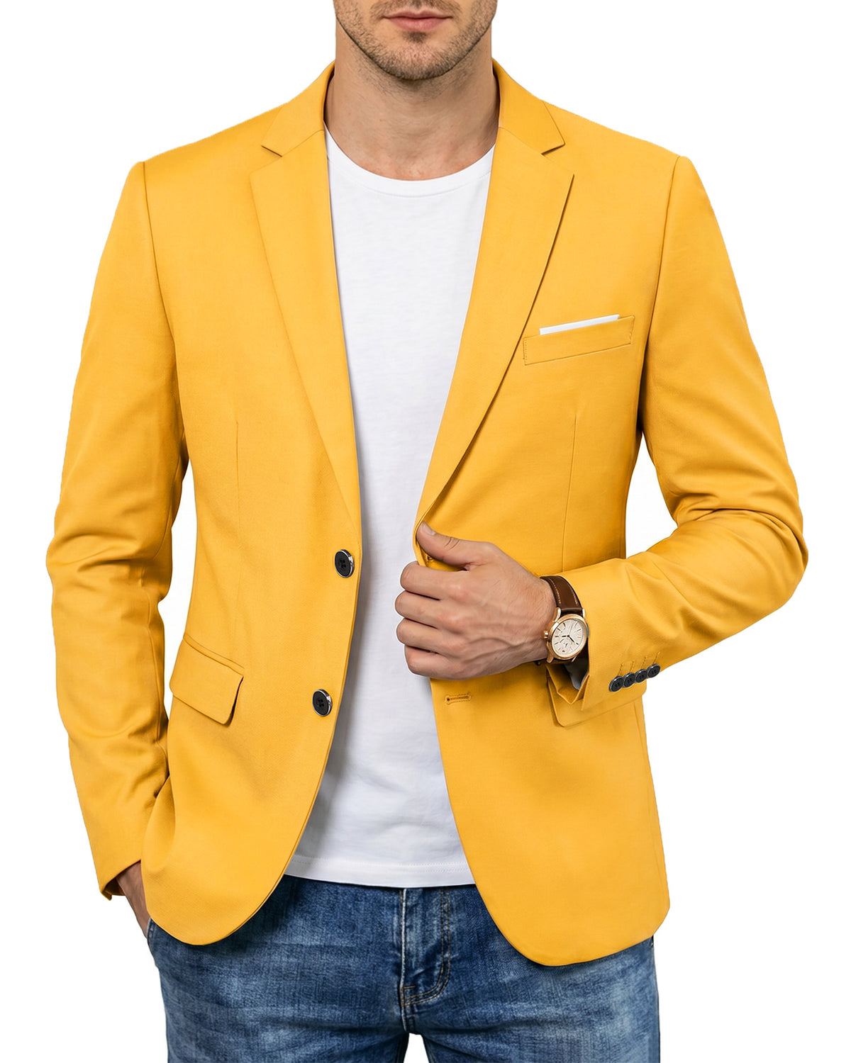 two-button suit jacket