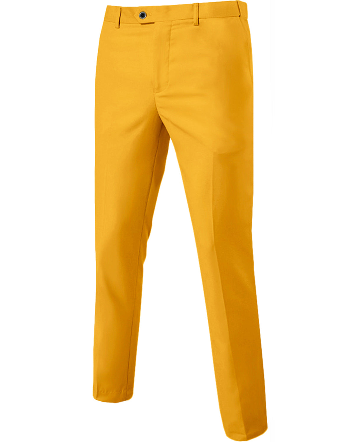 two-button suit jacket with a matching vest and pants