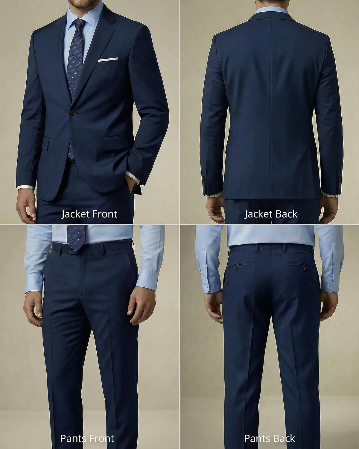 YND one-button two-piece suit — detail 2