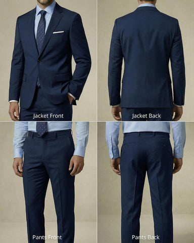 YND one-button two-piece suit — detail 2