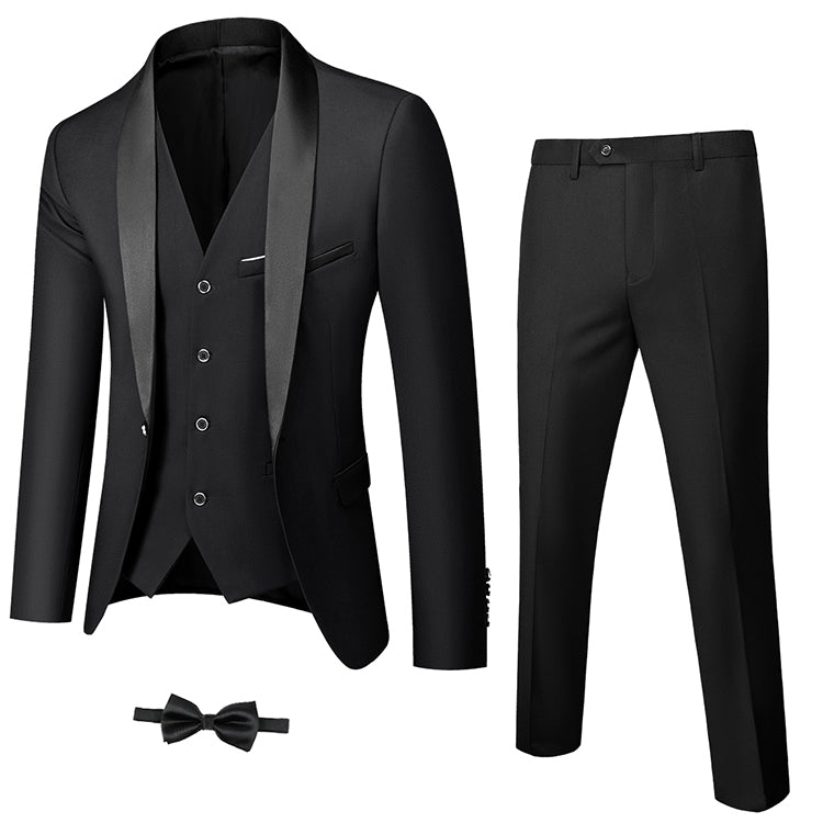 Black YND dinner suit with a bow tie.